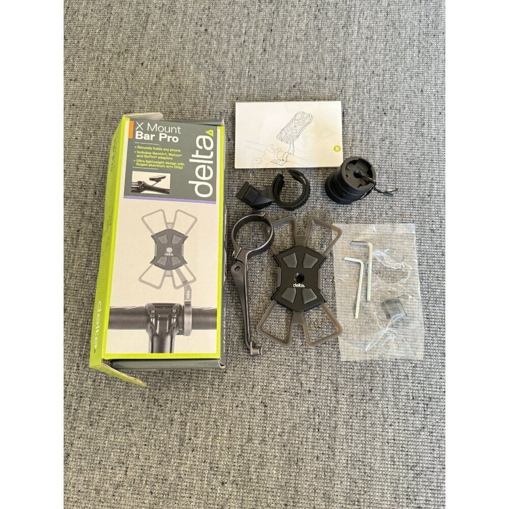 Delta Bicycle Handlebars Pro Smartphone Holder Dimensions 8"x 4"x2"